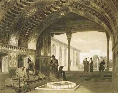 The Hall of Mirrors in the Palace of the Sardar of Yerevan Armenia by Romanticism