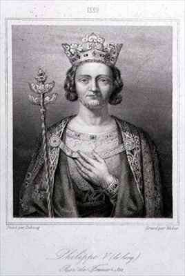 Philip V the Tall 1294-1322 King of France by Romanticism
