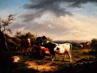 Cattle and Sheep in a Landscape 2 by Romanticism