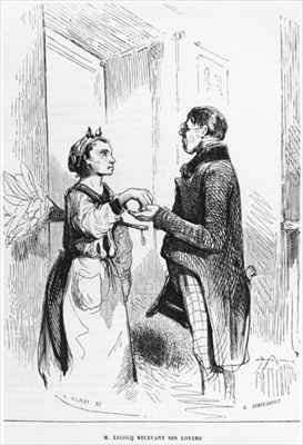 M. Lecocq getting his rents by Romanticism