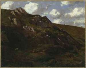Mountainous landscape by Romanticism