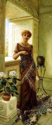 Classical Woman by a Window 1881 by Romanticism