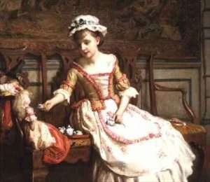 The Dolls Tea Party by Romanticism