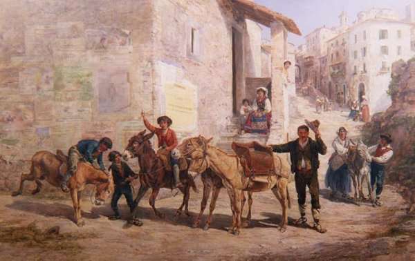 A Continental Express, 1887 by Romanticism