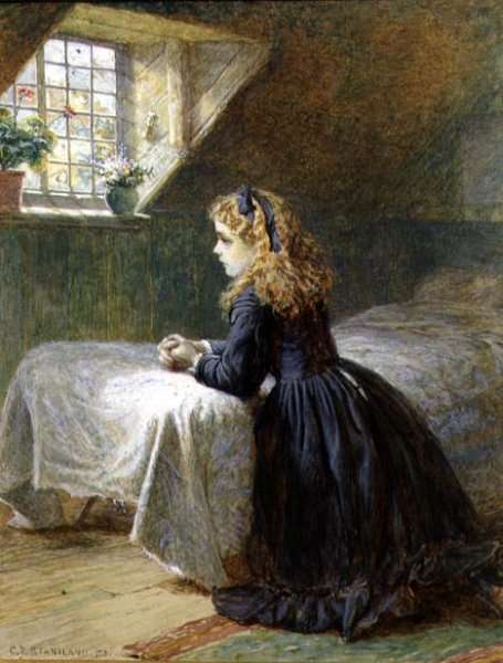 Morning Prayers, 1873 by Romanticism