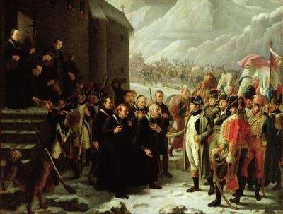 The First Consul Visiting the Hospice of Mont Saint-Bernard by Romanticism