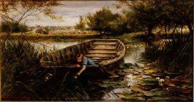 Picking Waterlilies by Romanticism