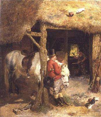 The Postman 1860 by Romanticism