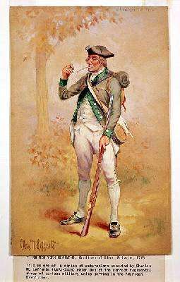 Uniform of a Private of the Continental Line in the 3rd New York Regiment in 1775 by Romanticism