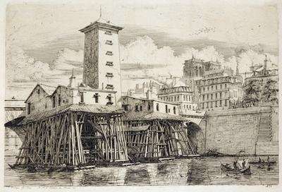 The Pump Notre Dame 1852 by Romanticism