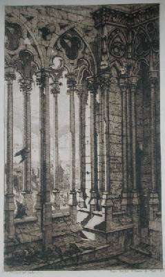 The Gallery of Notre-Dame Paris 1853 by Romanticism