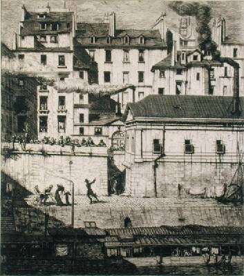 La Morgue 1854 by Romanticism