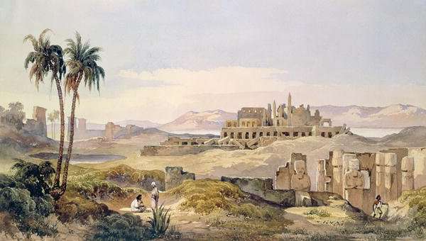 View of the Ruins of Karnak in Egypt by Romanticism