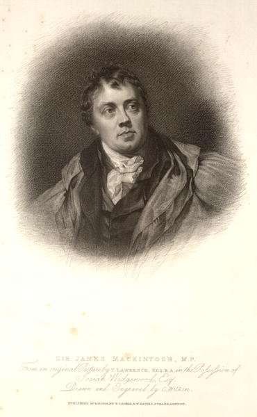 Sir James Mackintosh, illustration from A Collection of Portraits of Medical Men, compiled by Sir John William Thomson-Walker by Romanticism