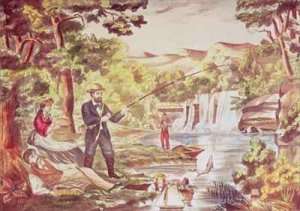 Fishing Scene by Romanticism