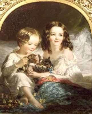 Portrait of the Hon Frederick and Jean Orde Powlett by Romanticism