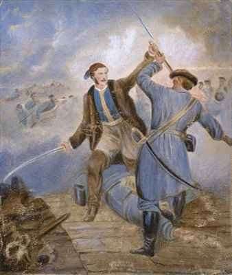 Major CC Teesdale winning the VC at Kars by Romanticism