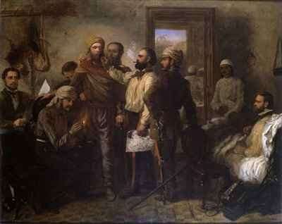 Thomas Henry Kavanagh VC 1821-82 being disguised as a native during the Indian mutiny at the siege of Lucknow by Romanticism