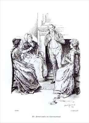 Mr Bennet Makes an Announcement by Romanticism