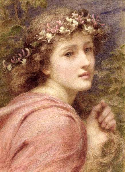With blossoms bare bedecked daintily, Whose tender locks do tremble everie one At everie little breath that under heaven is blowne, 1894 by Romanticism