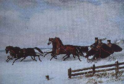Winter Sleigh by Romanticism