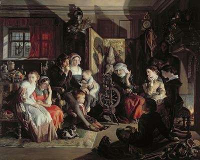 A Winter Nights Tale 1867 by Romanticism