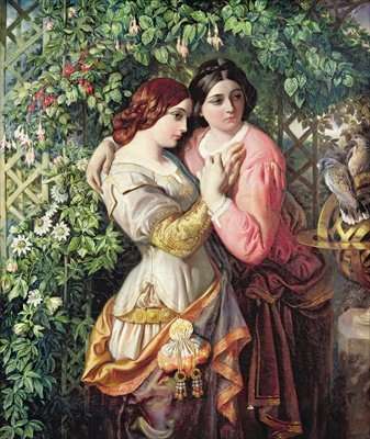 Rosalind and Celia 1845 by Romanticism