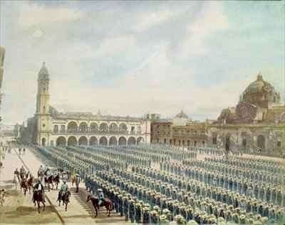 The Spanish Expeditionary Corps in Vera Cruz in 1862 Under the Orders of General Juan Prim y Prats 1814-70 by Romanticism