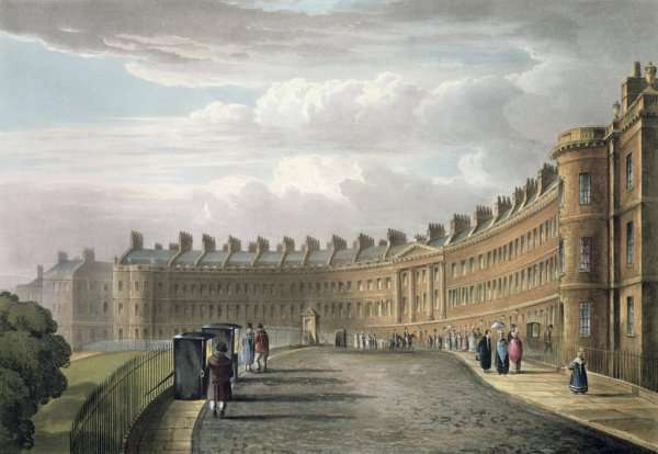 Lansdown Crescent, Bath, 1820 by Romanticism