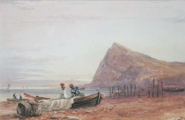 Shakespeare's Cliff, Dover, at Sunset, 1827 by Romanticism