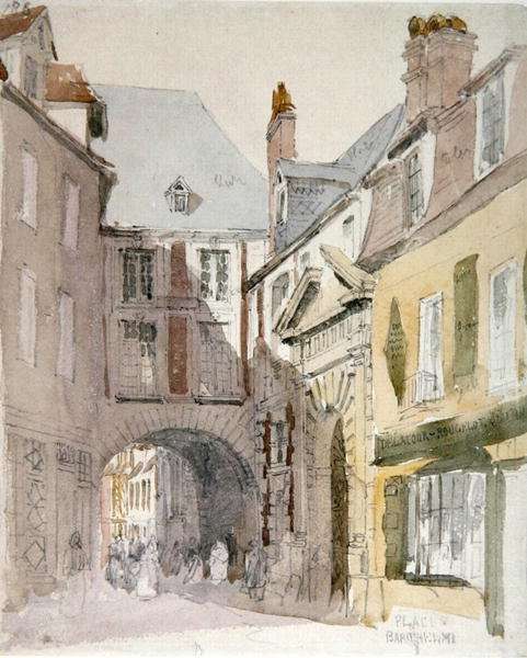 Place Barthelme, Paris, c.1829 by Romanticism