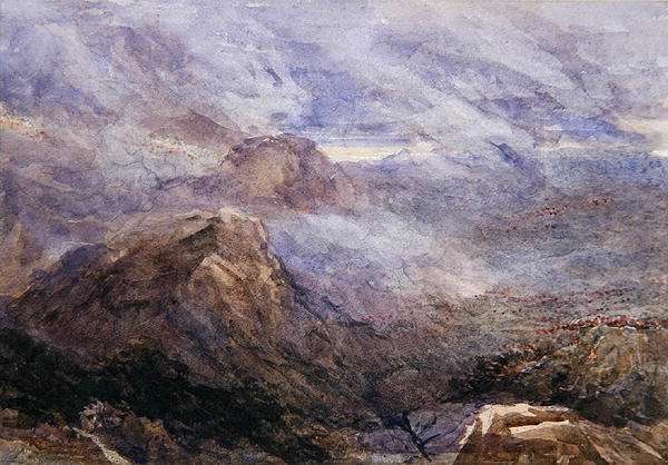 Welsh Sketch - Burning Bracken by Romanticism