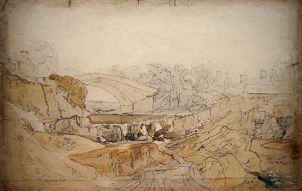 The Bridge at Rhayader by Romanticism