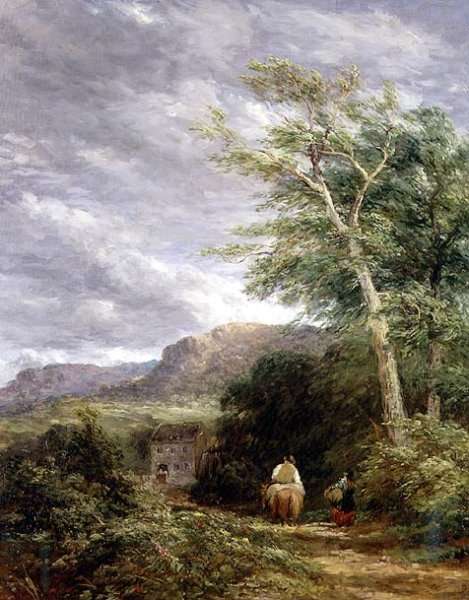 Welsh Landscape with a Watermill by Romanticism