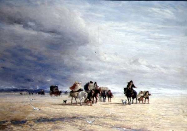 Lancaster Sands  1841 by Romanticism