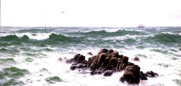 Peel Rock Lands End Cornwall by Romanticism
