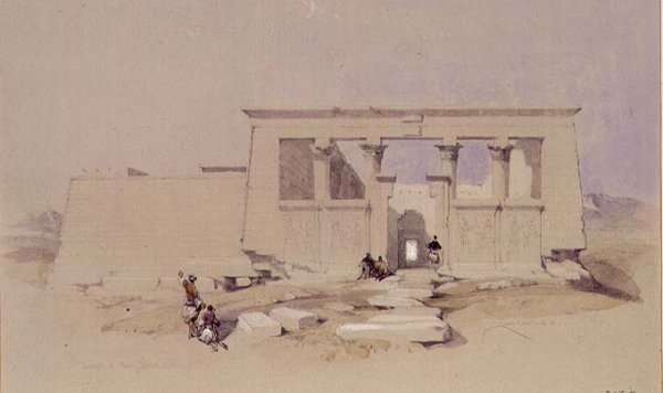 Temple at Wady Dabod, Nubia 1849 by Romanticism