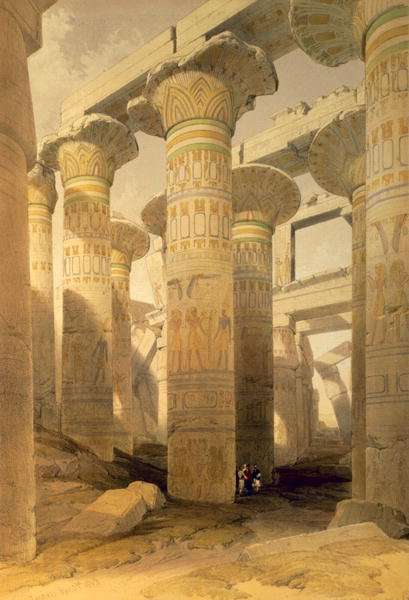 Hall of Columns, Karnak, from Egypt and Nubia, Vol.1 by Romanticism