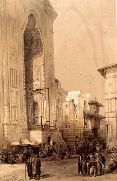 Grand Entrance to the Mosque of the Sultan Hasan, from Egypt and Nubia, Vol.3 by Romanticism