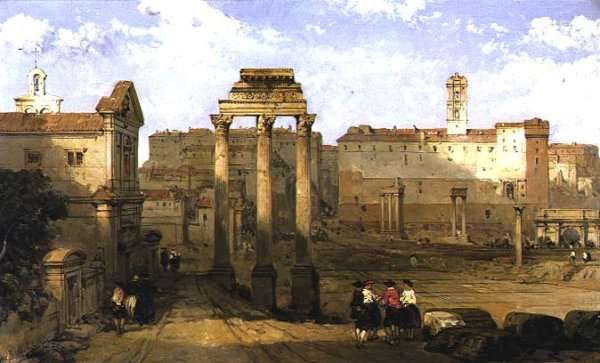 The Forum, Rome, 1859 by Romanticism