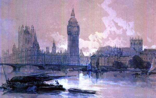 The Houses of Parliament by Romanticism