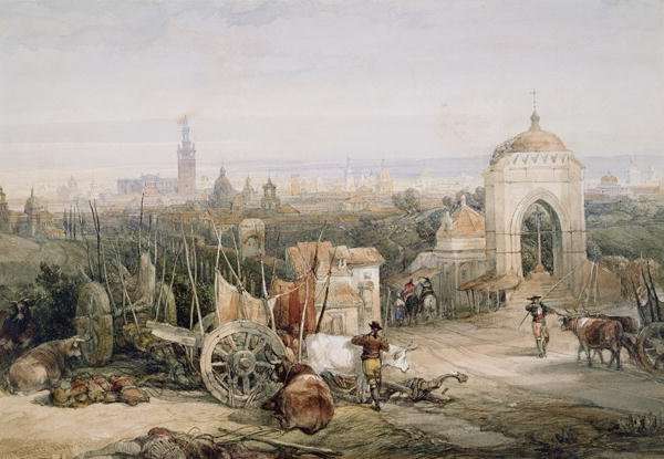 Seville from the Cruz del Campo, 1835 by Romanticism