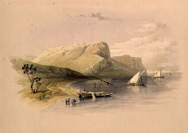 Fortress of Ibrim, Nubia, from Egypt and Nubia, Vol.1 by Romanticism