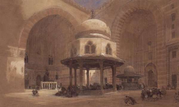The Mosque of the Sultan Hassan, Cairo, 1839 by Romanticism