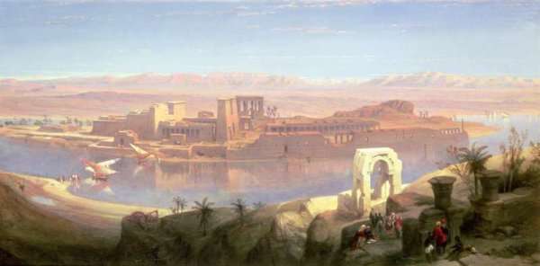 The Island of Philae, Nubia by Romanticism