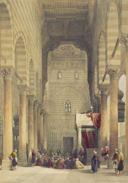 Interior of the Mosque of the Metwalys, Cairo, from Egypt and Nubia, Vol.3 by Romanticism