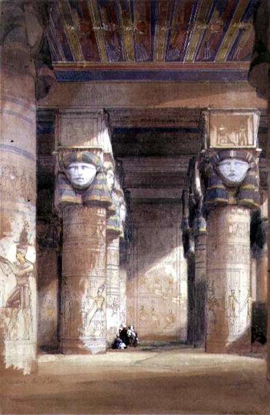 Dendera ancient Tentyris, 1838 by Romanticism
