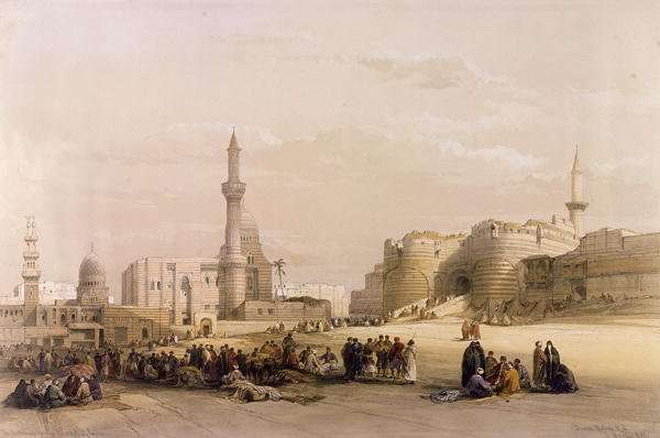 The Entrance to the Citadel of Cairo, from Egypt and Nubia, Vol.3 by Romanticism