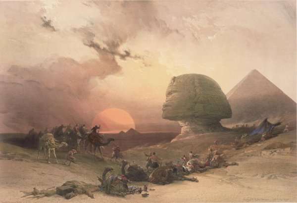 The Sphinx at Giza by Romanticism