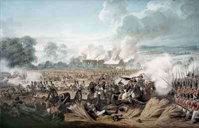 Attack on the British Squares by French Cavalry at the Battle of Waterloo by Romanticism